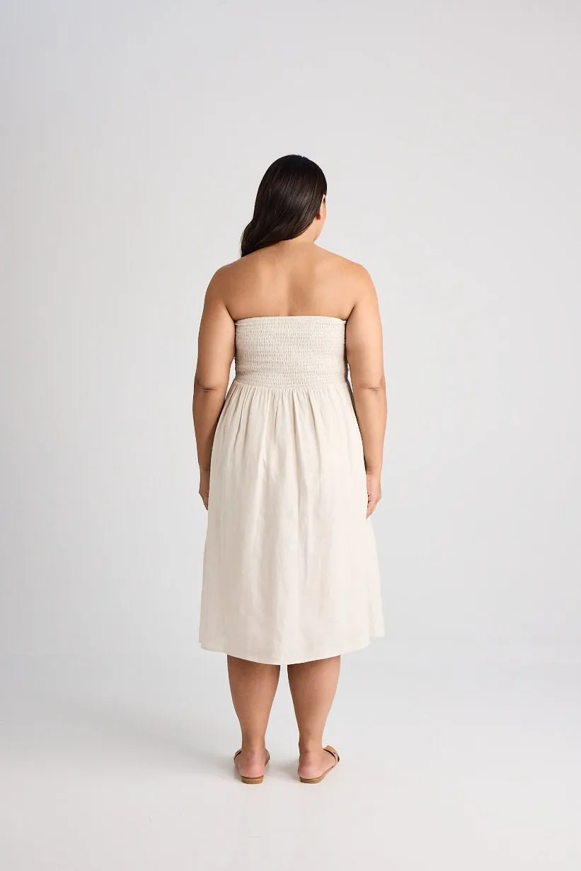 Aerin - Dress - Knee-Length - Oatmeal