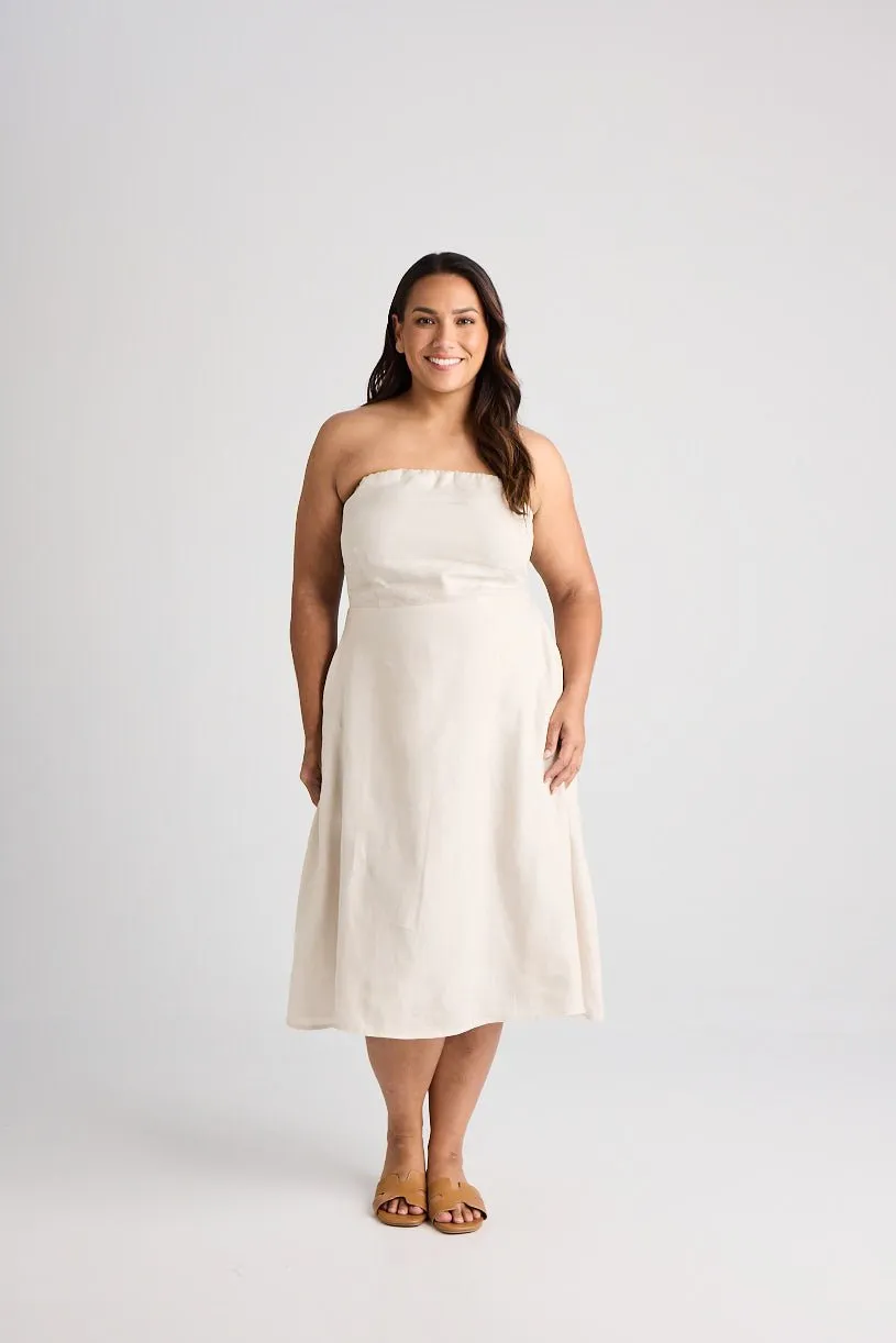 Aerin - Dress - Knee-Length - Oatmeal