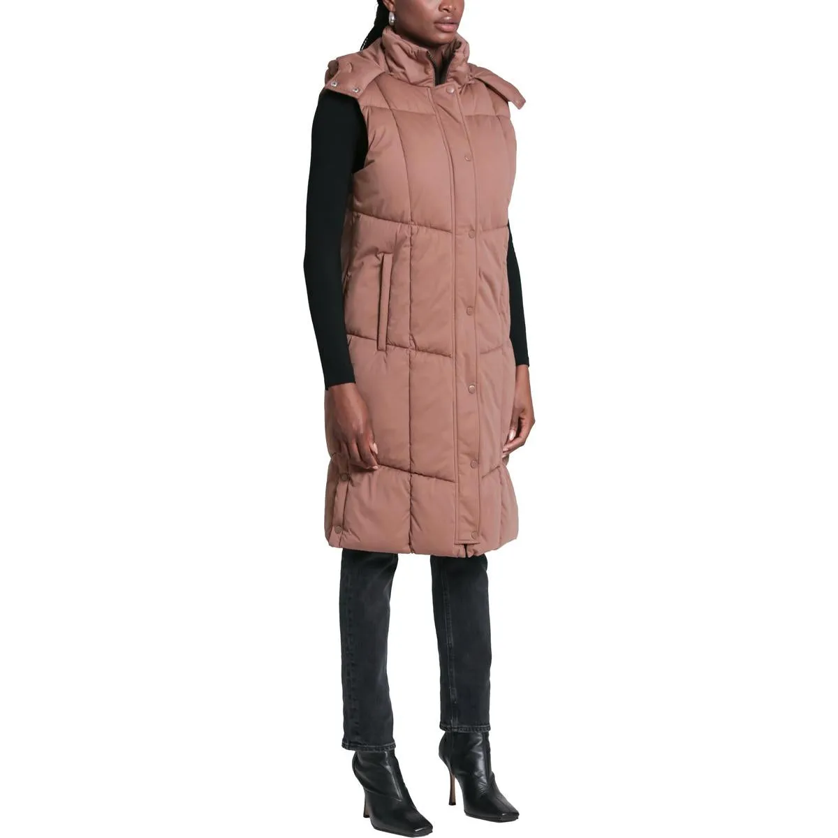 Aves Les Filles Women's Quilted Longline Puffer Vest