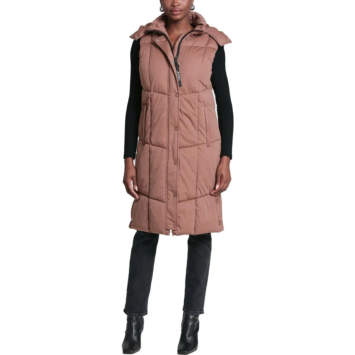 Aves Les Filles Women's Quilted Longline Puffer Vest