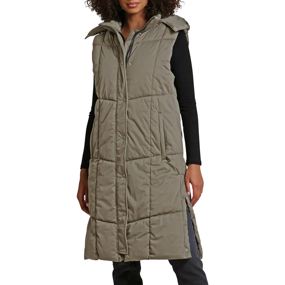 Aves Les Filles Women's Quilted Longline Puffer Vest