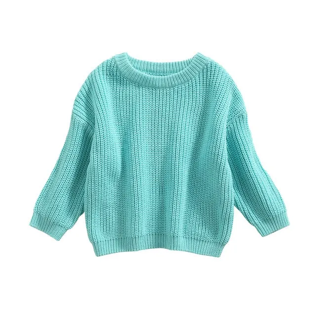 Baby Chunky Knit Sweater - 100% Cotton