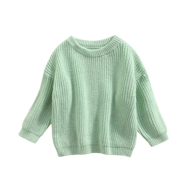 Baby Chunky Knit Sweater - 100% Cotton