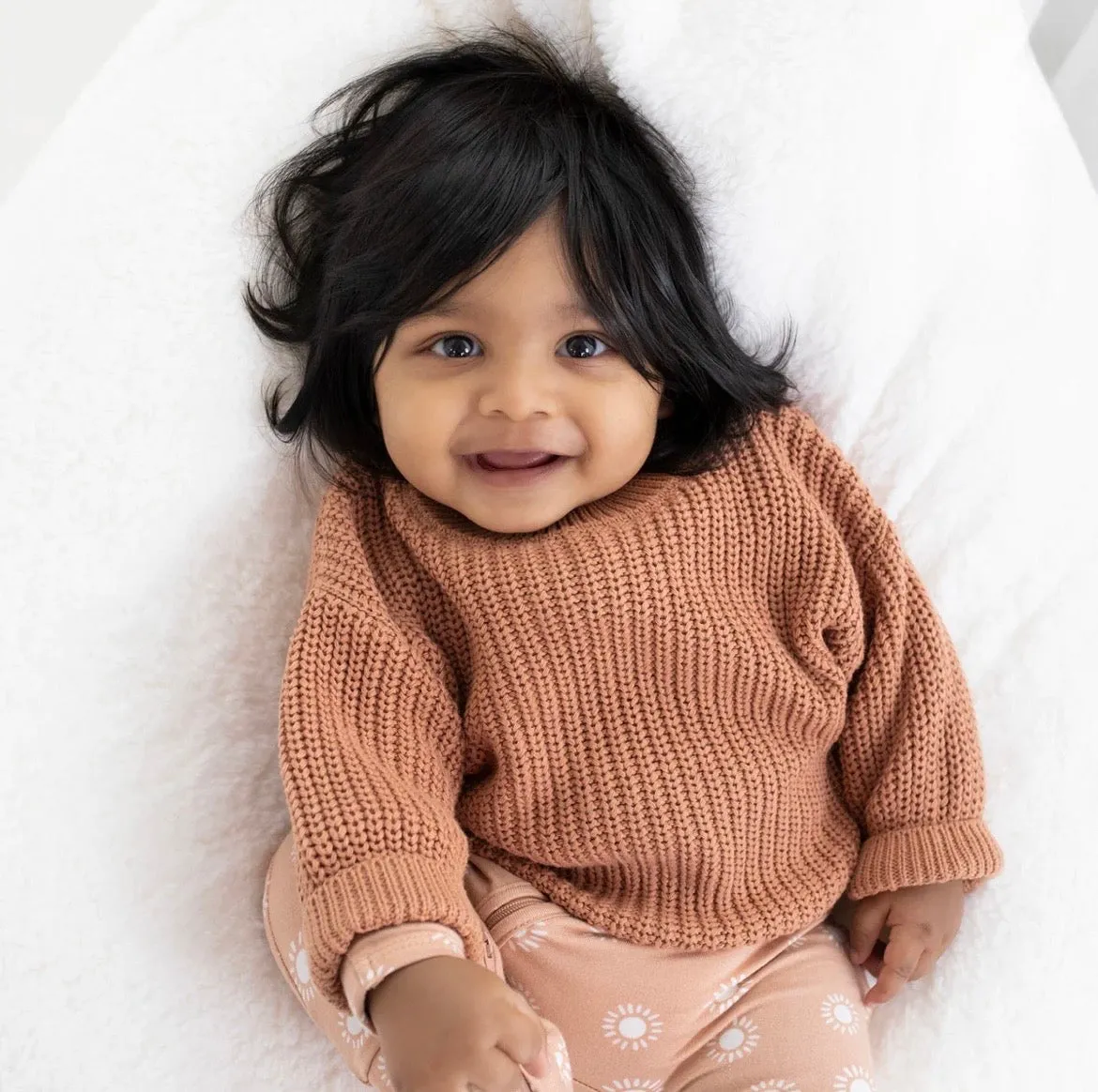 Baby Chunky Knit Sweater - 100% Cotton