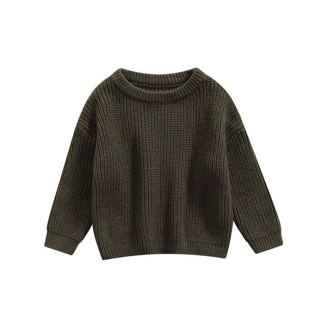 Baby Chunky Knit Sweater - 100% Cotton