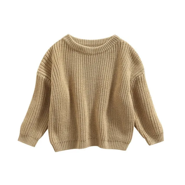 Baby Chunky Knit Sweater - 100% Cotton