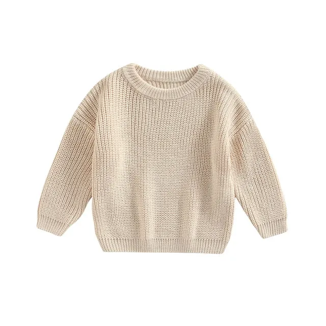 Baby Chunky Knit Sweater - 100% Cotton