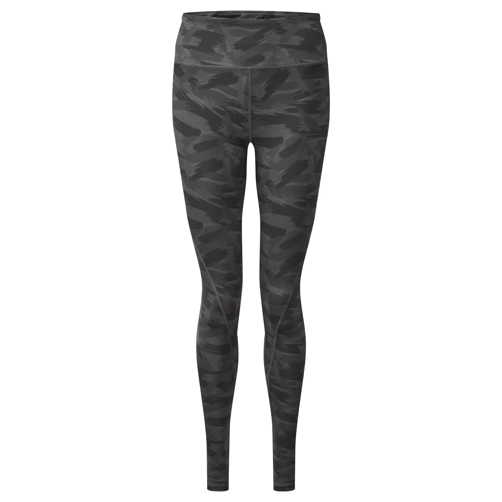 Bades Womens Gym Leggings - Coal Grey Print