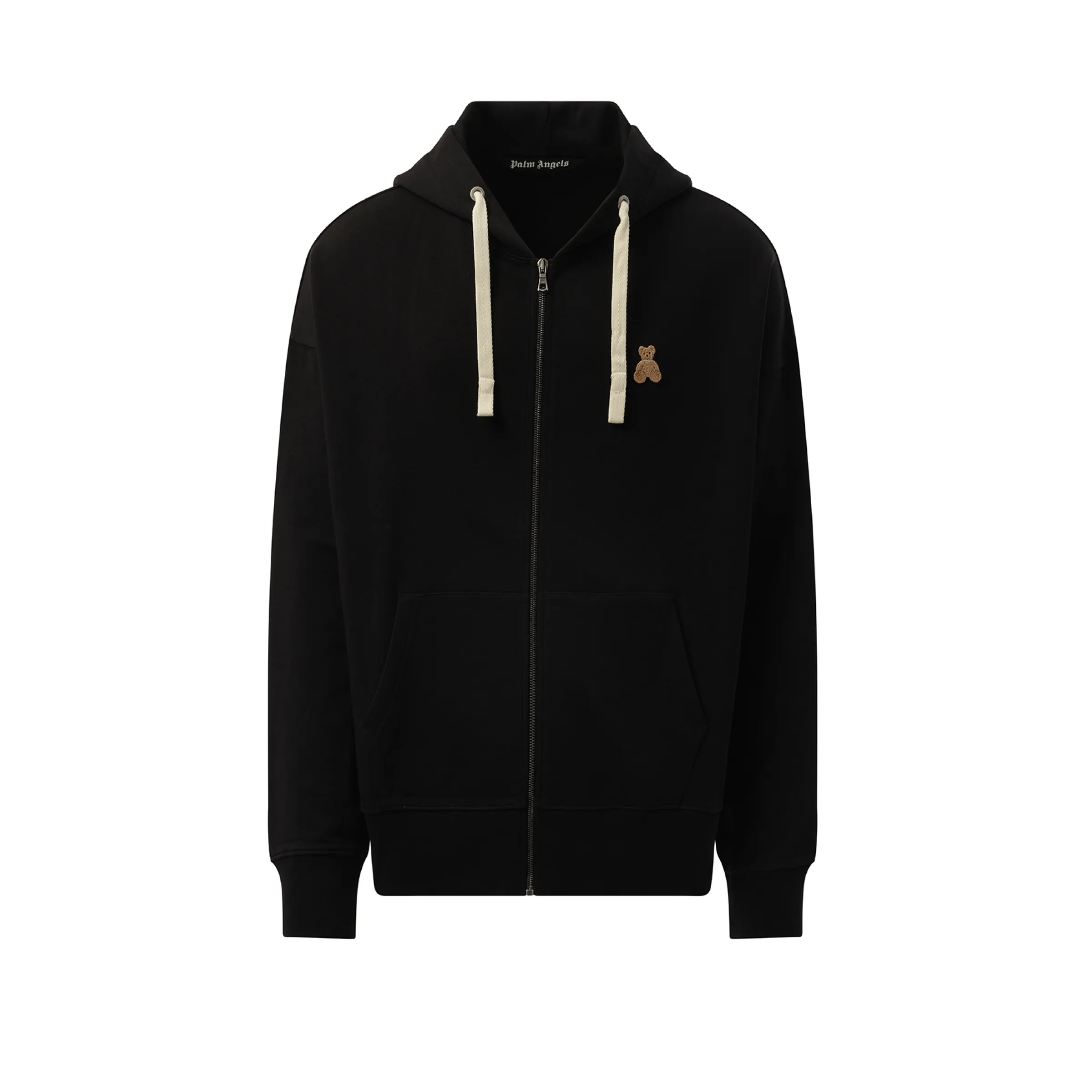 Bear in Mind Zip Hoodie in Black/Brown