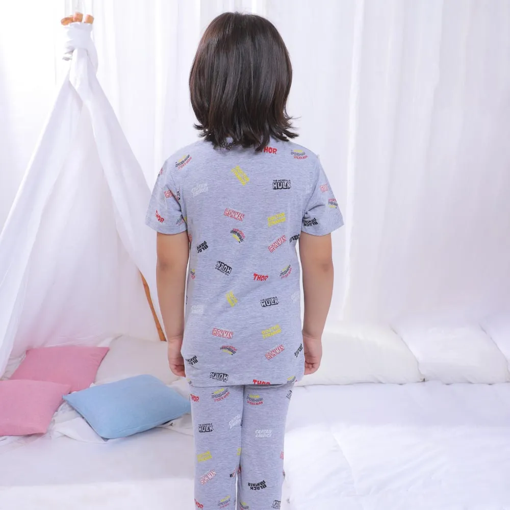 Boys Knitted Nightwear House -.Grey