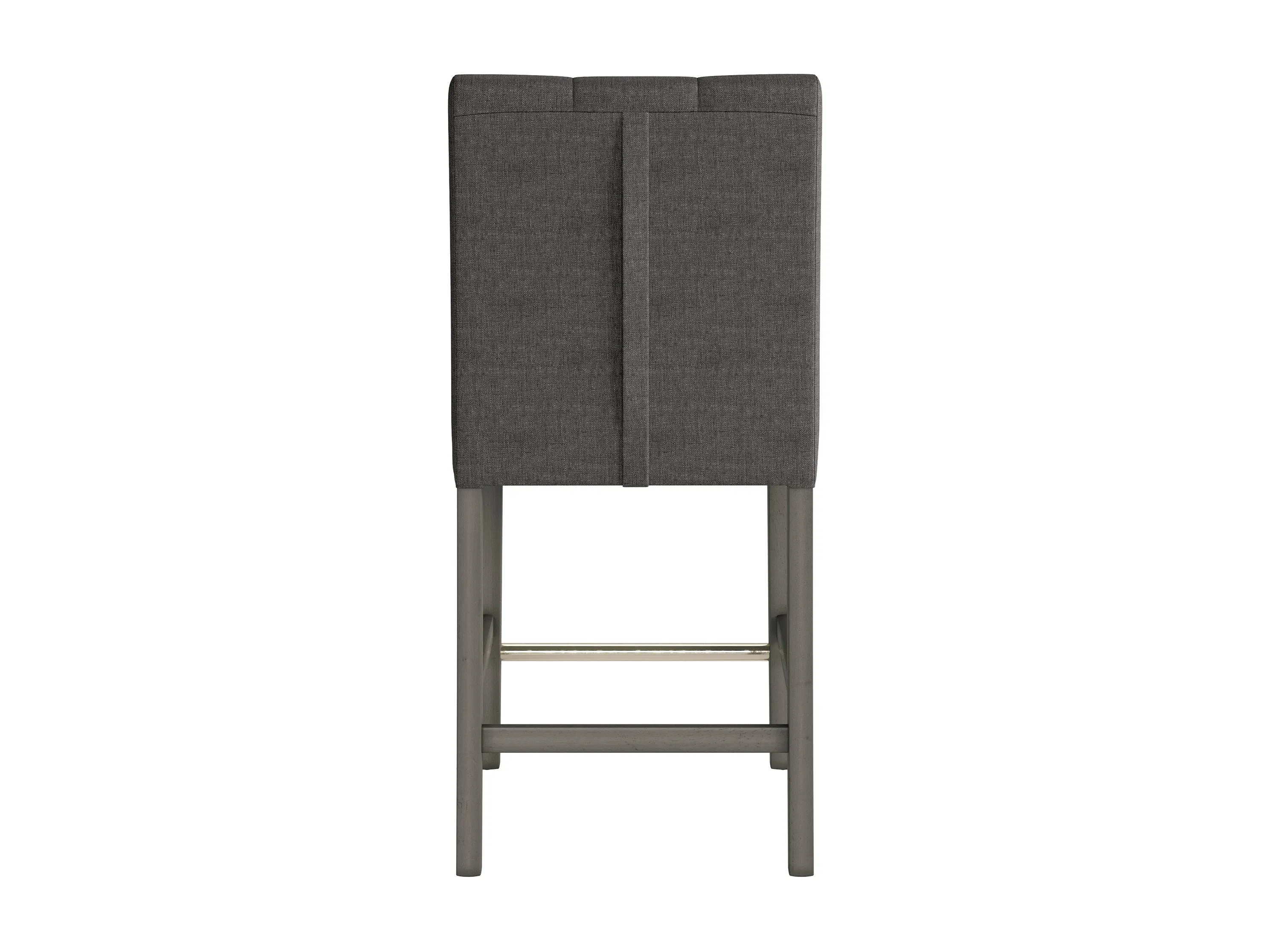 Charcoal Brown Fabric Counter Height Stool