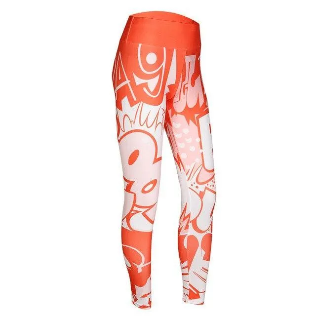 Comic Con High Waist Push Up Leggings