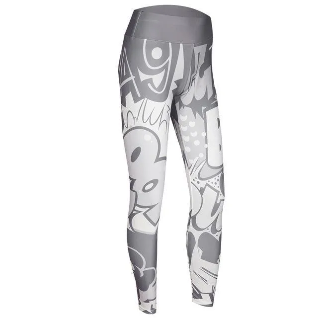 Comic Con High Waist Push Up Leggings