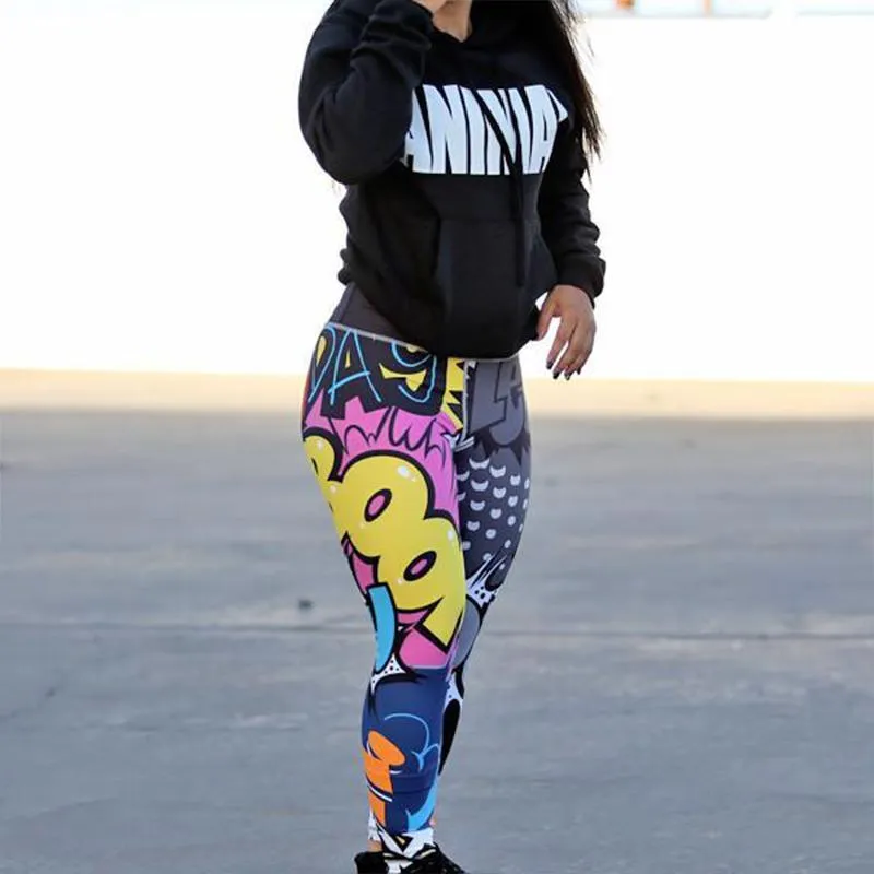 Comic Con High Waist Push Up Leggings