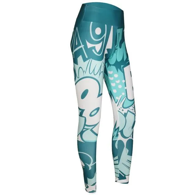 Comic Con High Waist Push Up Leggings