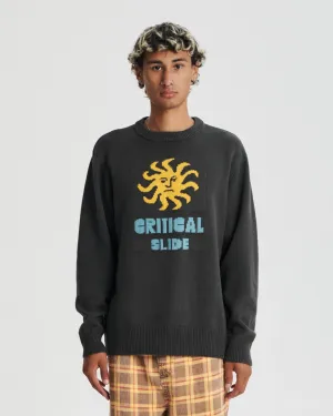 Critical Slide Morning Crew Knit - BLACK