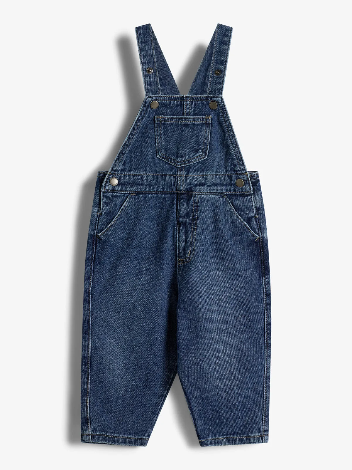 Denim Overalls - Little - Dark Blue Denim