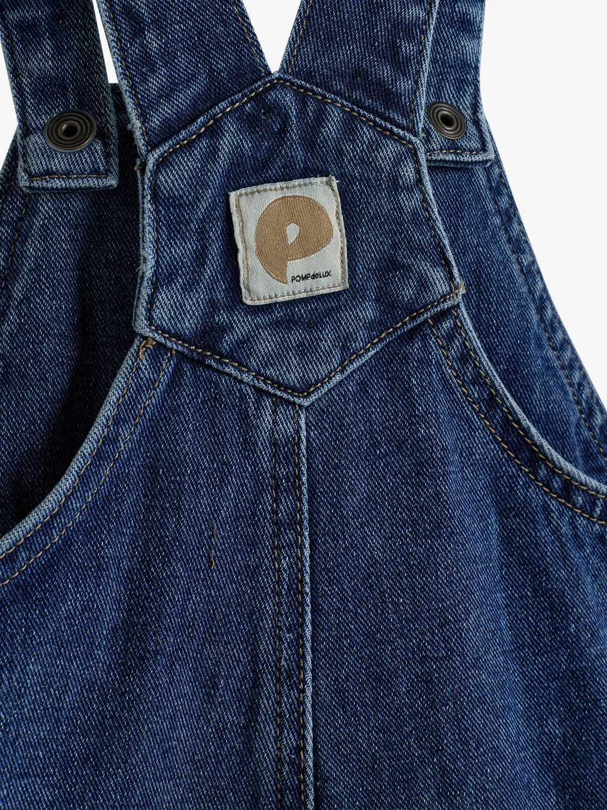 Denim Overalls - Little - Dark Blue Denim