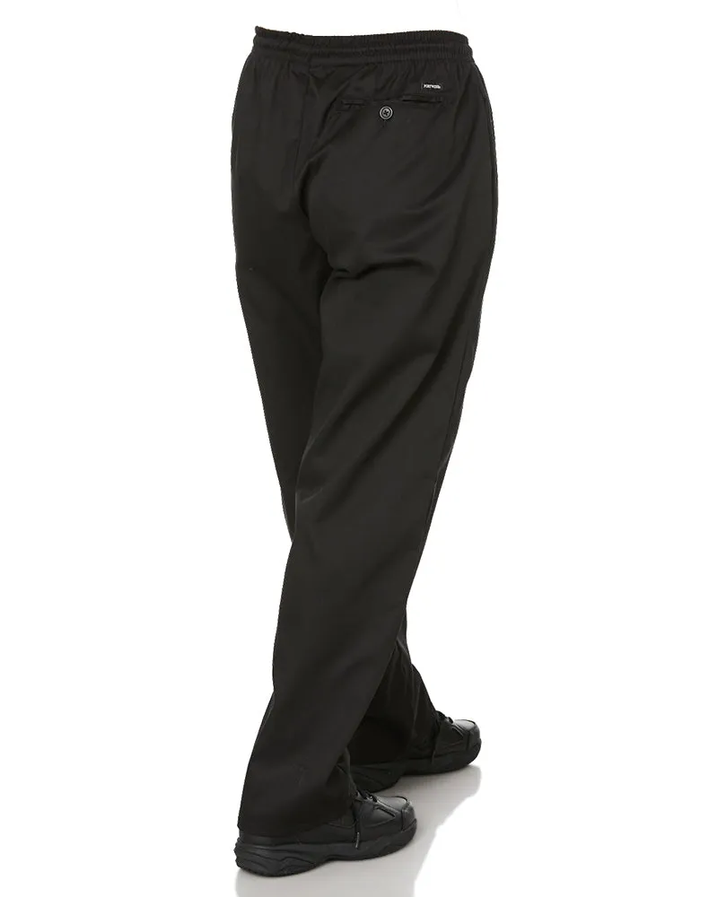 Drawstring Chefs Trousers - Black