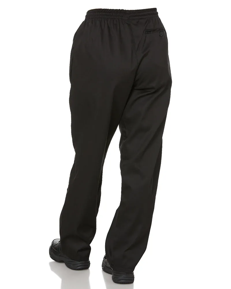 Drawstring Chefs Trousers - Black