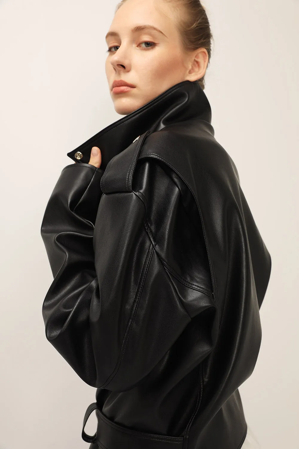 Emma Pleather Rider Jacket