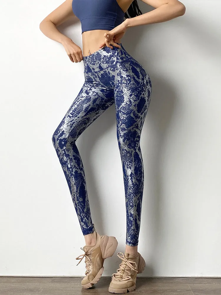 Exotic Snake High Waist Yoga Leggings