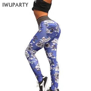 Flower Mesh Waist Leggings