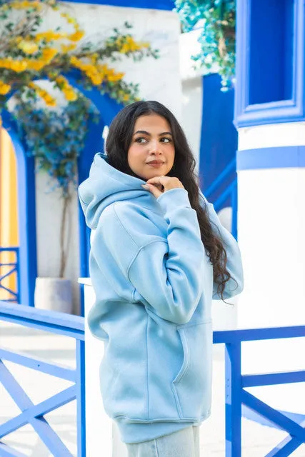 Fluffy Oversized Cotton Hoodie - Keen