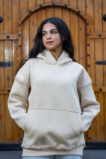 Fluffy Oversized Cotton Hoodie - Keen