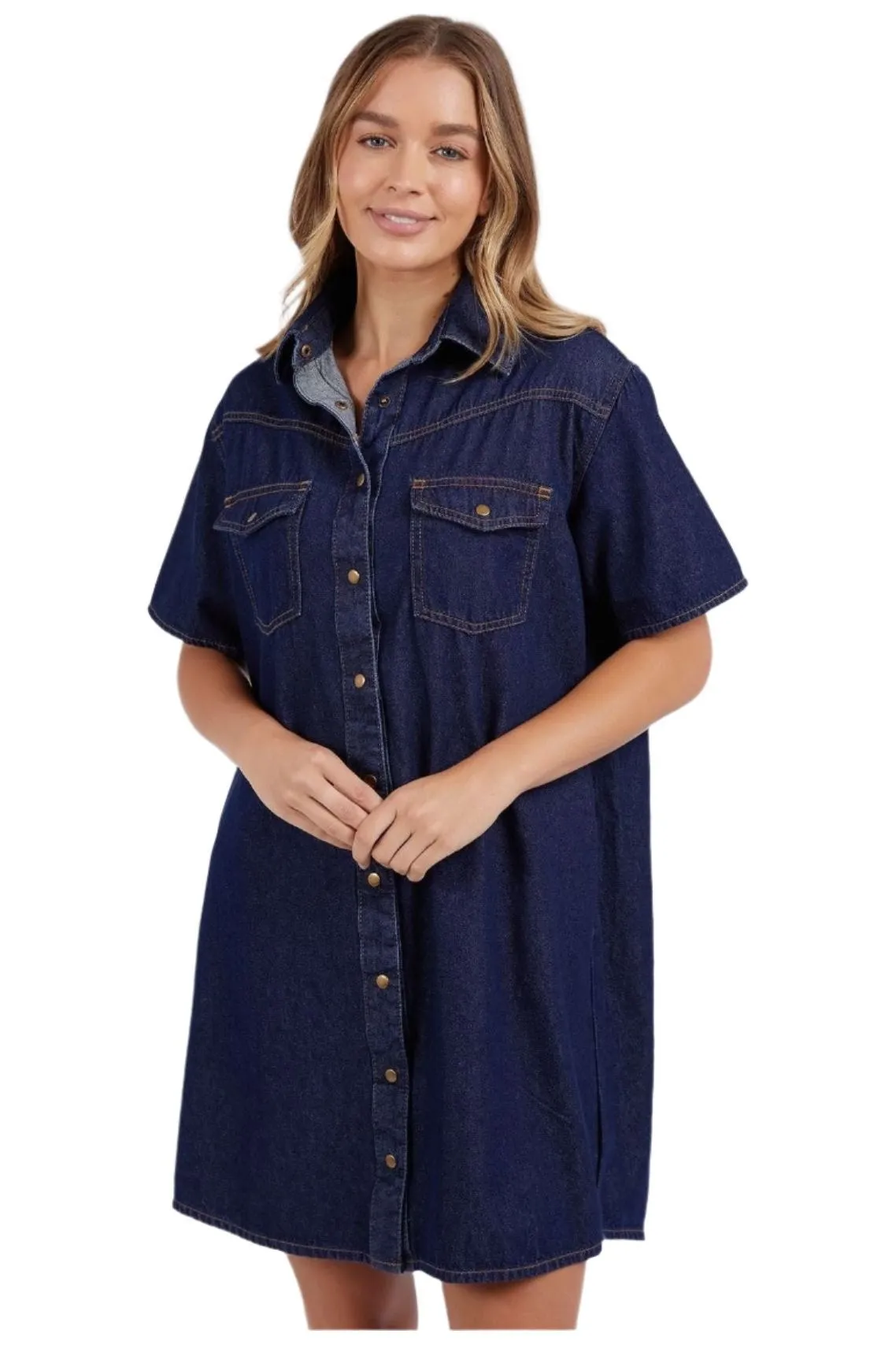 FOXWOOD SORCHA DENIM DRESS - INDIGO