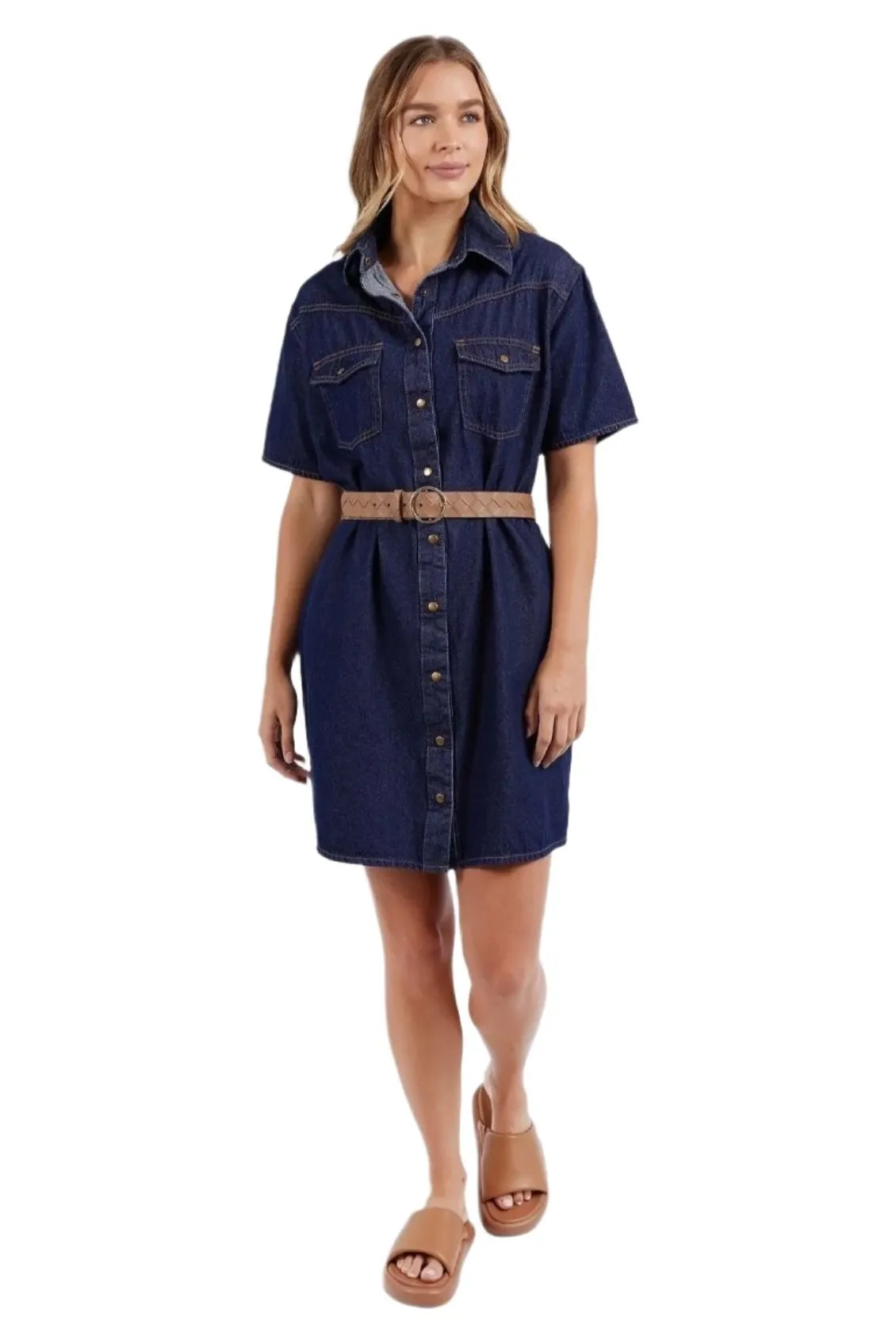 FOXWOOD SORCHA DENIM DRESS - INDIGO