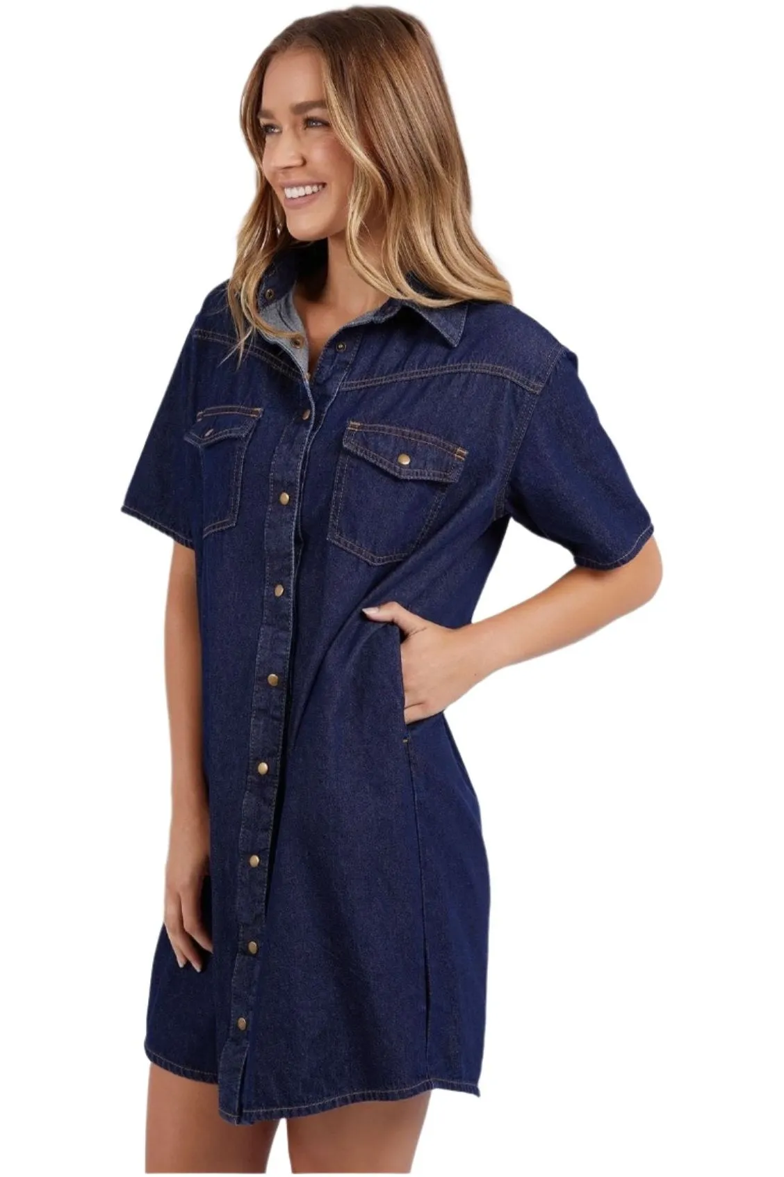 FOXWOOD SORCHA DENIM DRESS - INDIGO