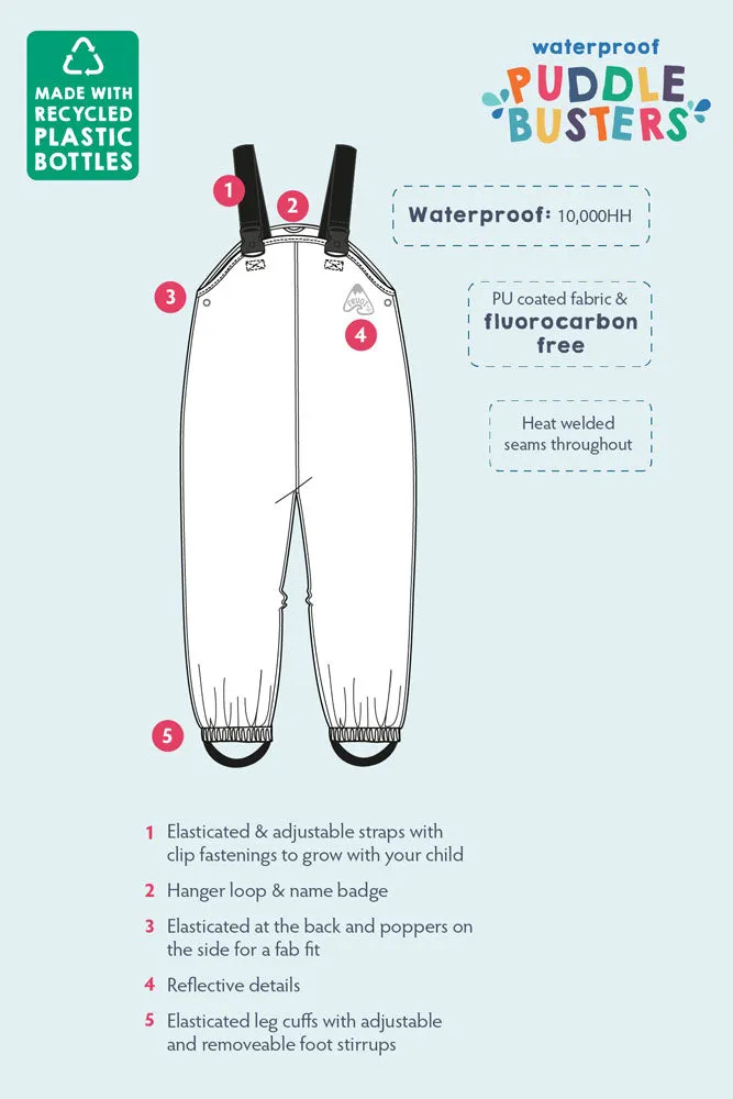 Frugi Bumble Bee Puddle Buster Trousers