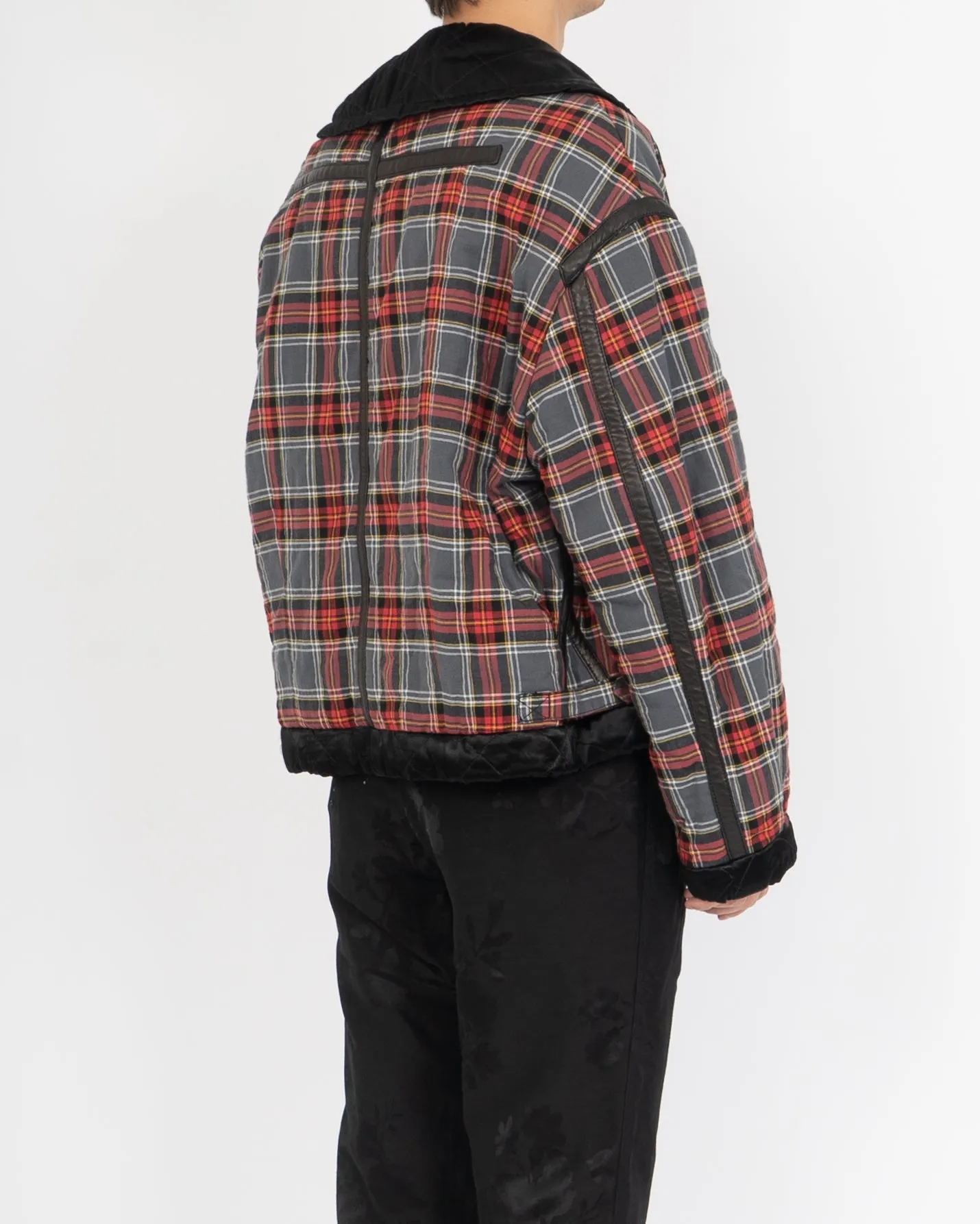 FW17 Checked Wool Aviator Jacket Sample