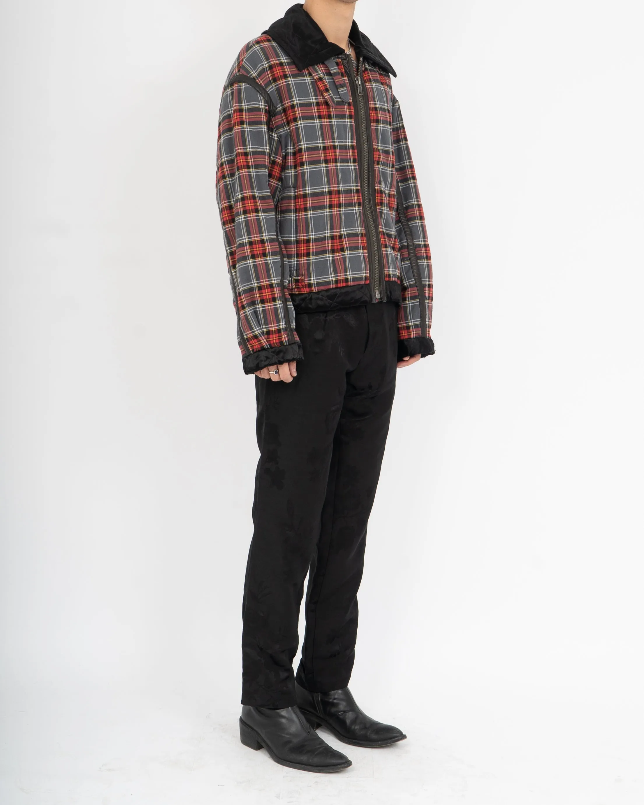 FW17 Checked Wool Aviator Jacket Sample