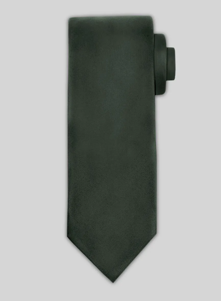 Green Satin Tie