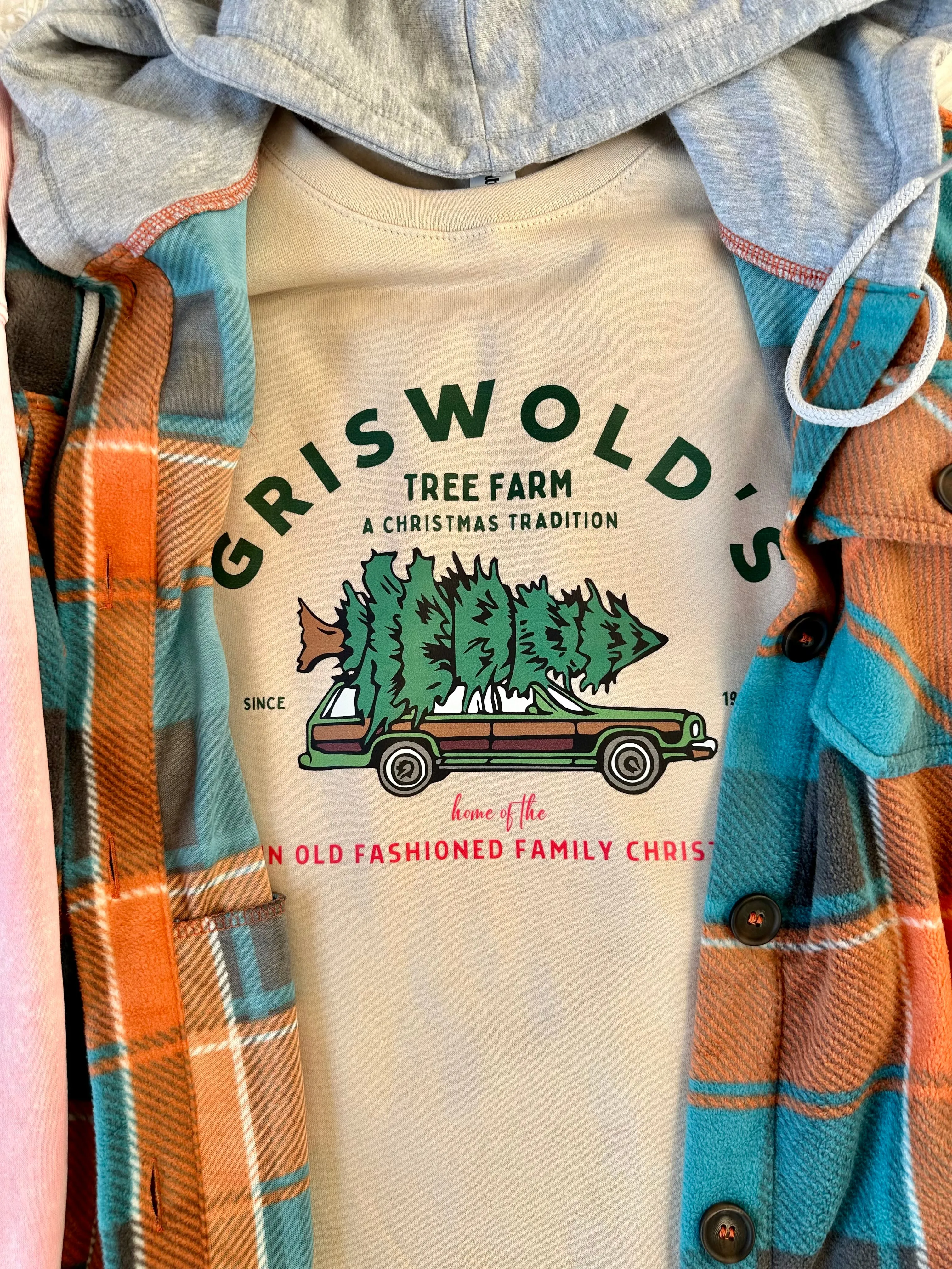 Griswold Tree Farm Sand Sweatshirt {Pre-Order)