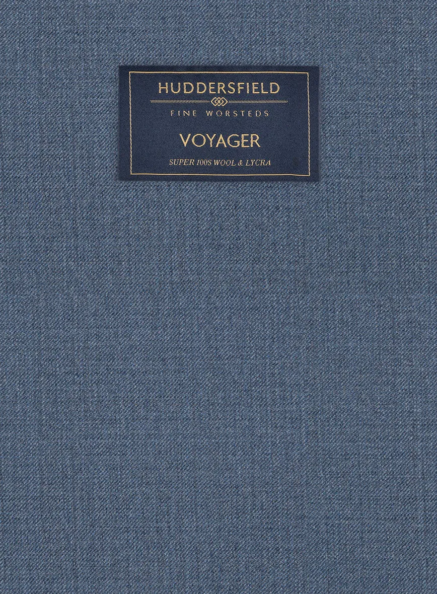 Huddersfield Stretch Slate Blue Wool Suit