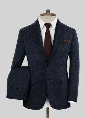 Italian Hibalo Blue Wool Suit