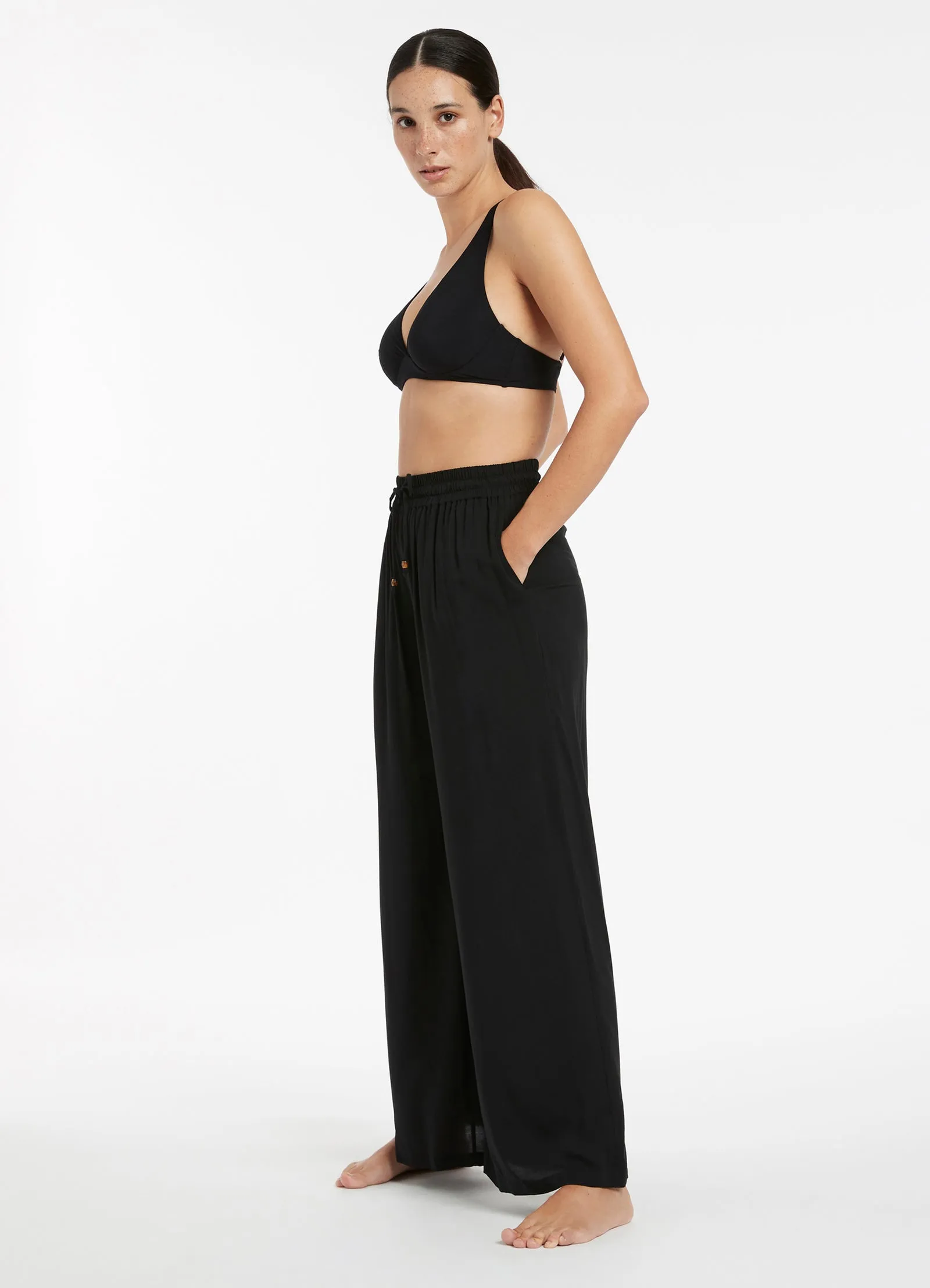 Jetset Wide Leg Pant - Black