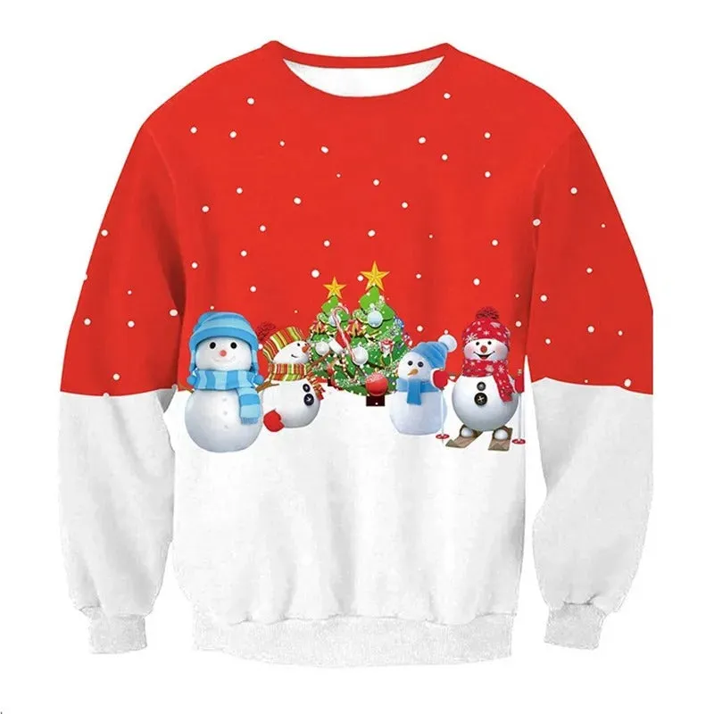 Joris - Warm knitted sweater with a fun 3D Christmas motif for men and women