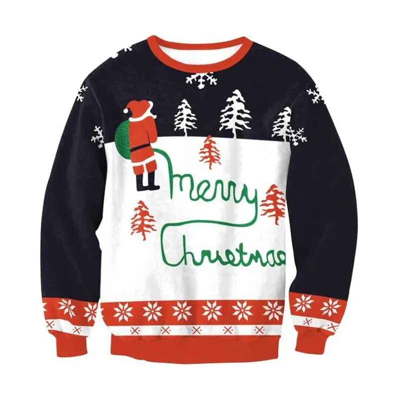 Joris - Warm knitted sweater with a fun 3D Christmas motif for men and women