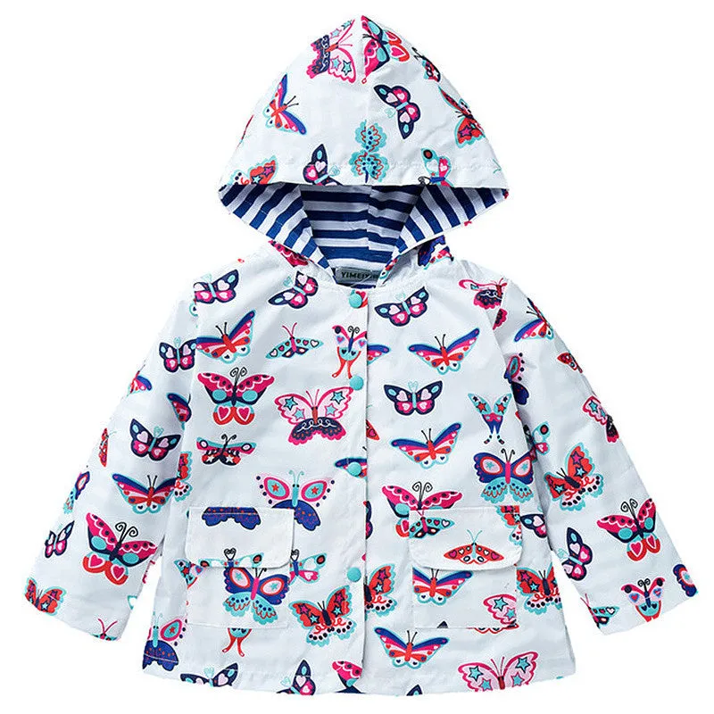 Kids Hooded WindProof Jackets Spring and Fall Outerwear - Free Shipping to N.A.