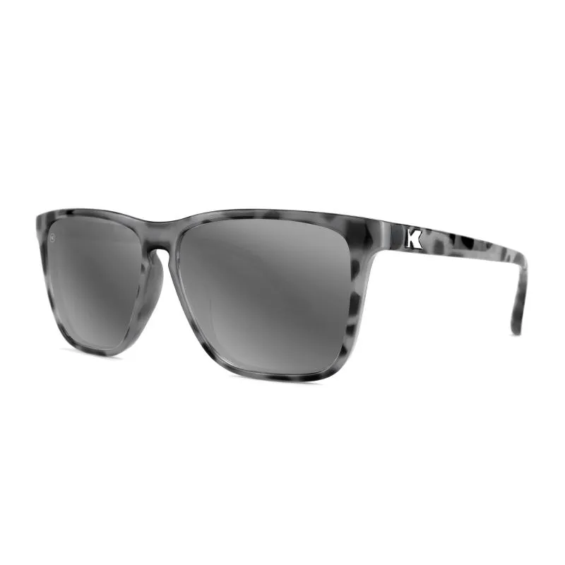 Knockaround Fast Lanes Sunglasses - Granite Tortoise Shell / Silver Smoke