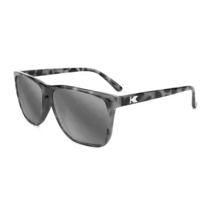 Knockaround Fast Lanes Sunglasses - Granite Tortoise Shell / Silver Smoke