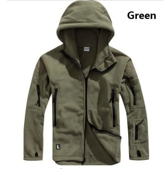 Men Military Thermal Fleece Tactical Jacket