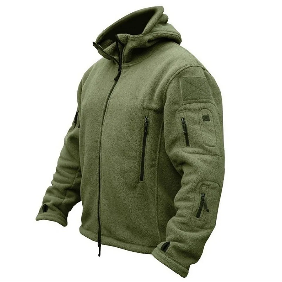 Men Military Thermal Fleece Tactical Jacket