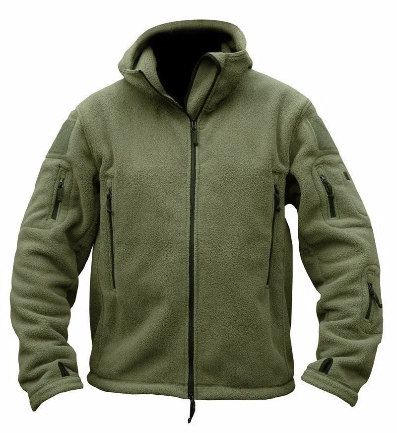 Men Military Thermal Fleece Tactical Jacket