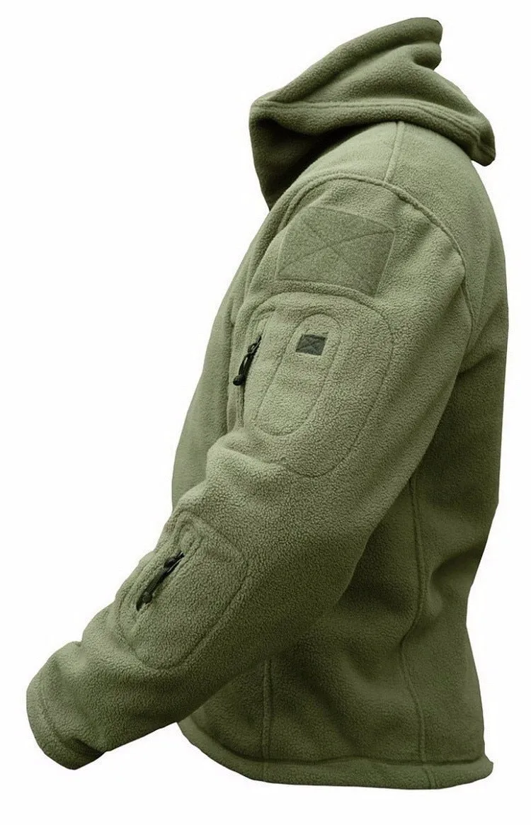 Men Military Thermal Fleece Tactical Jacket