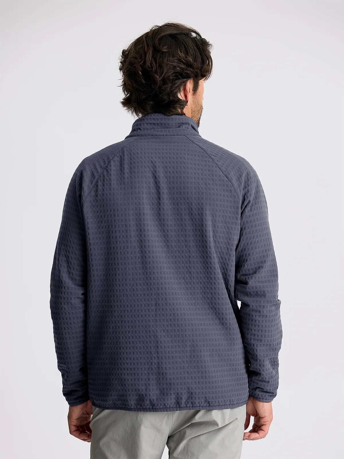 Men's Gridback Fleece Jacket - Storm Cloud